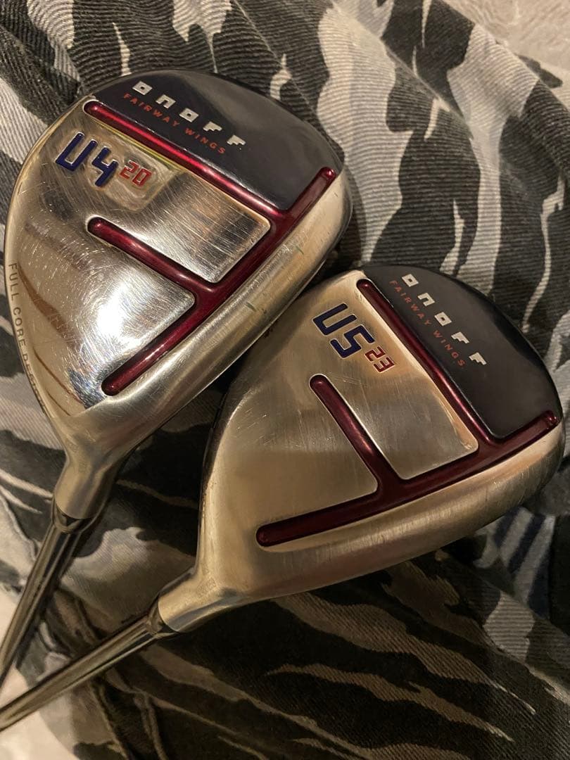 1000円引き済み　　オノフ　4UT 5UT ユーティリティ【2本セット】 オノフ（ONOFF）（メンズ）アカ AKA ユーティリティウィングス(4U