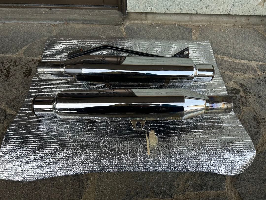 ハーレー用モーターステージ　ブラスマフラー 訳あり品 ブラスマフラー | MOTORSTAGE