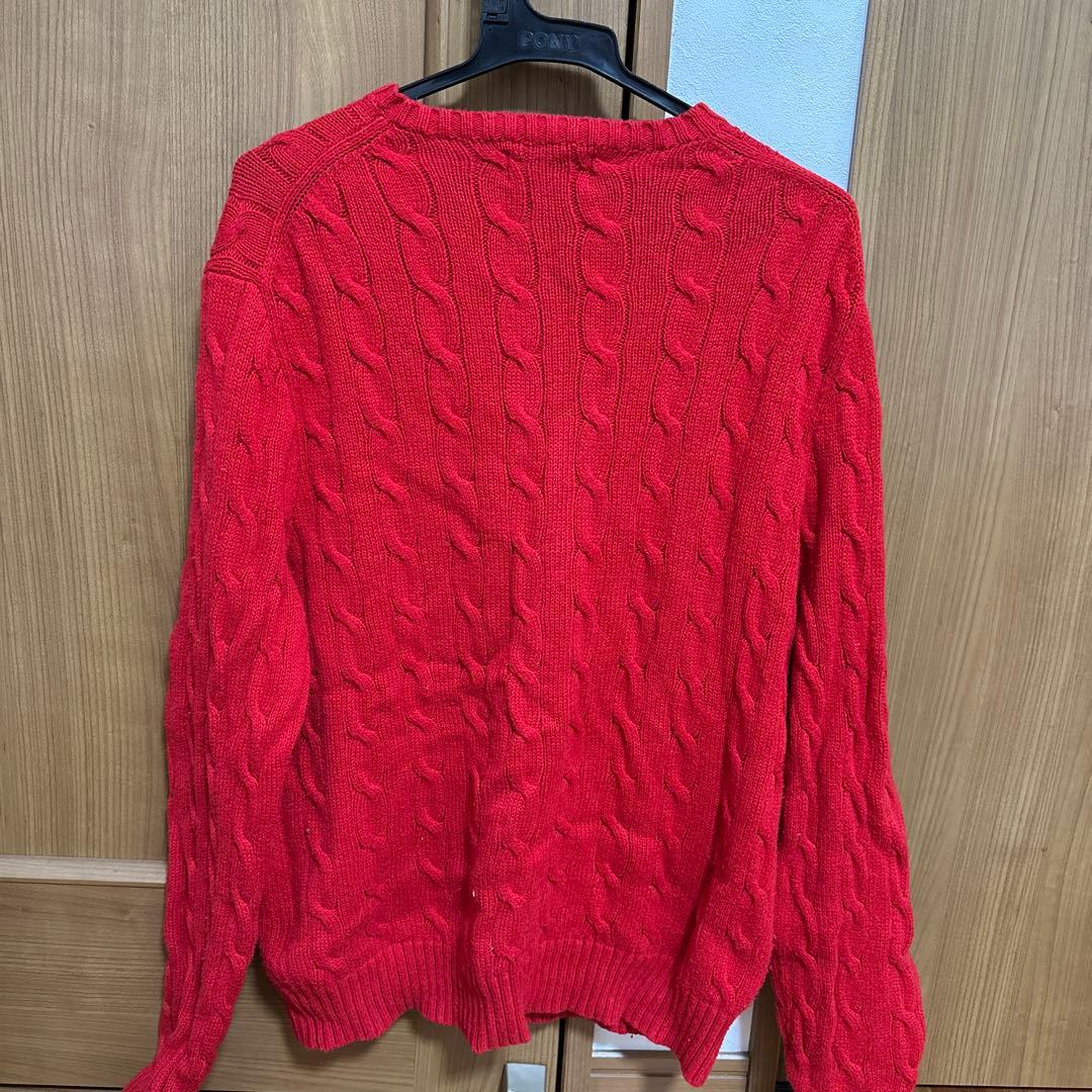 ✨POLO RALPH LAURENケーブルニット ネイビーポニー人気カラーQR