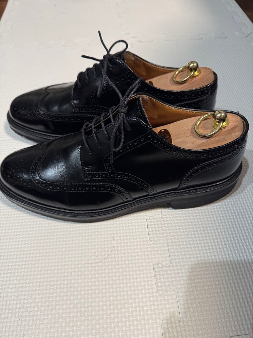 REGAL 黒 ガラスレザー ウィングチップ26.5㎝ 雪道対応ソール - メルカリ