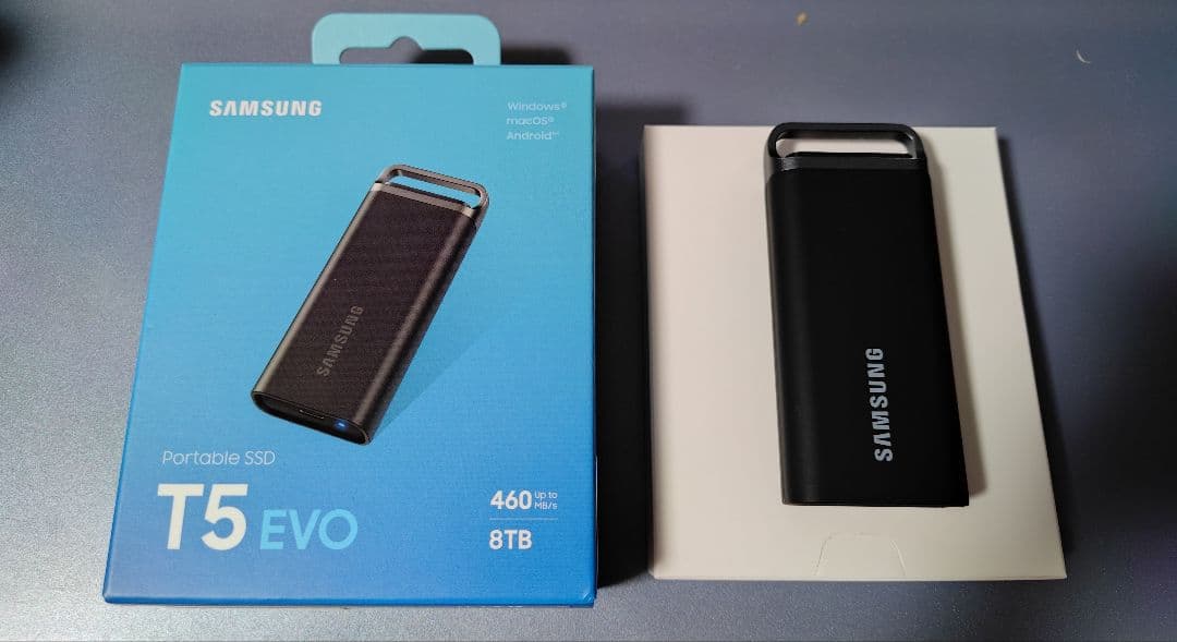 Samsung Portable SSD T5 EVO 8TB 外付けSSD Samsung 8TB T5 EVO Portable SSD Review | The SSD Review