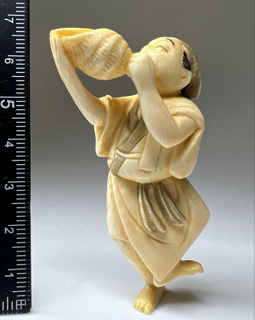 在銘 和彫人物根付 19g 東Y8-0205☆2Fトヒコオ - メルカリ