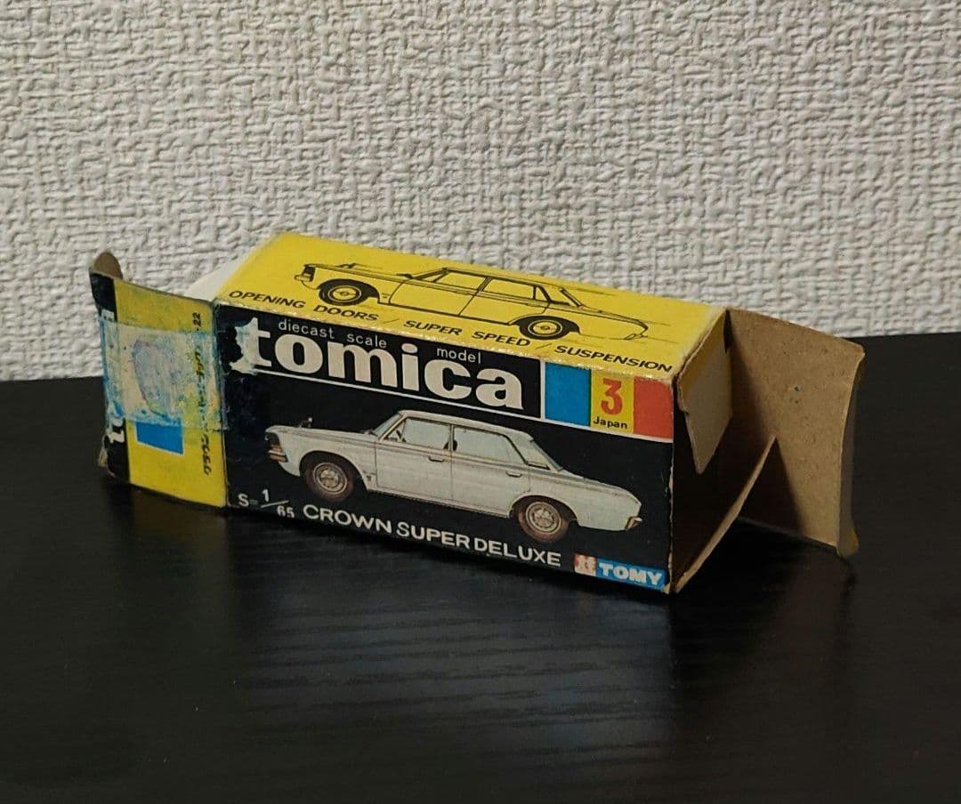 TOMICA トミカ クラウンDX メタブルー 白シート 1Aホイール 箱付き