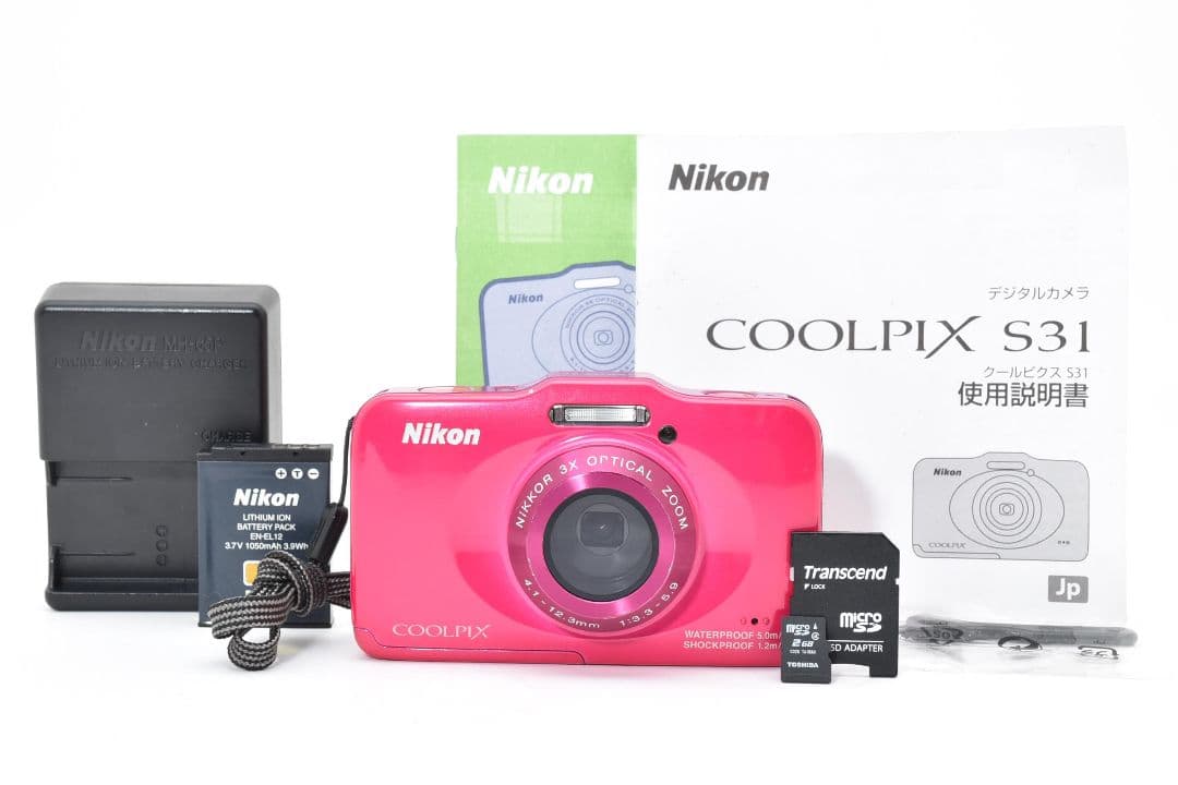 Nikon coolpix S31 ピンク Nikon Coolpix S31 (Pink) 10.1-megapixel waterproof digital camera