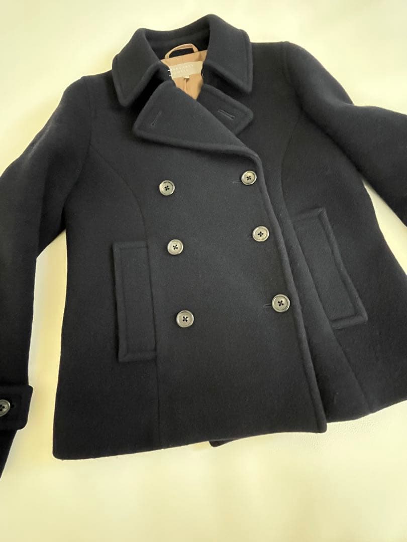 マーガレットハウエル ウール カシミヤ ピーコート ショート ＊