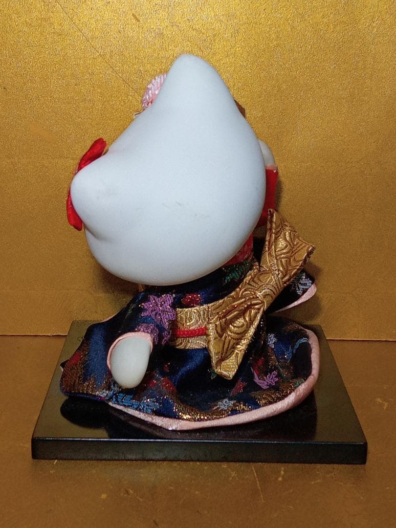 ハローキティ 着物 日本人形 陶器製 置物 葉朗彩々 ちりめん サンリオ