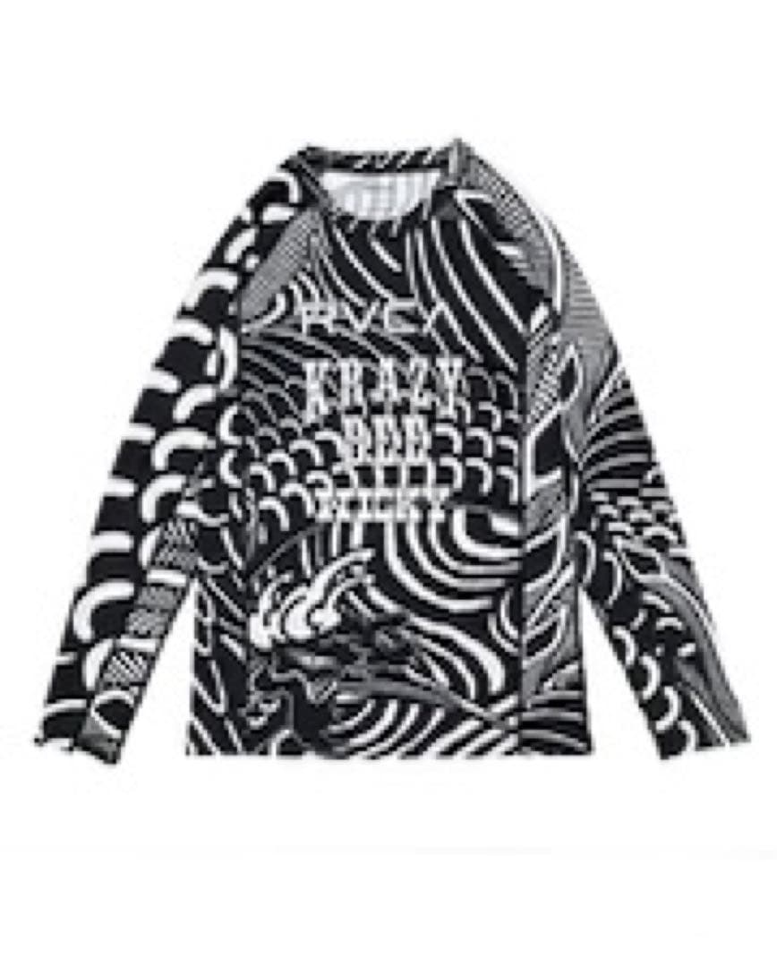 【KRAZY BEE】 KRAZY BEE FUSHICHOURUSHGUARD Men's Core Short Sleeve Rash Guard | Hayabusa BJJ & MMA Gear