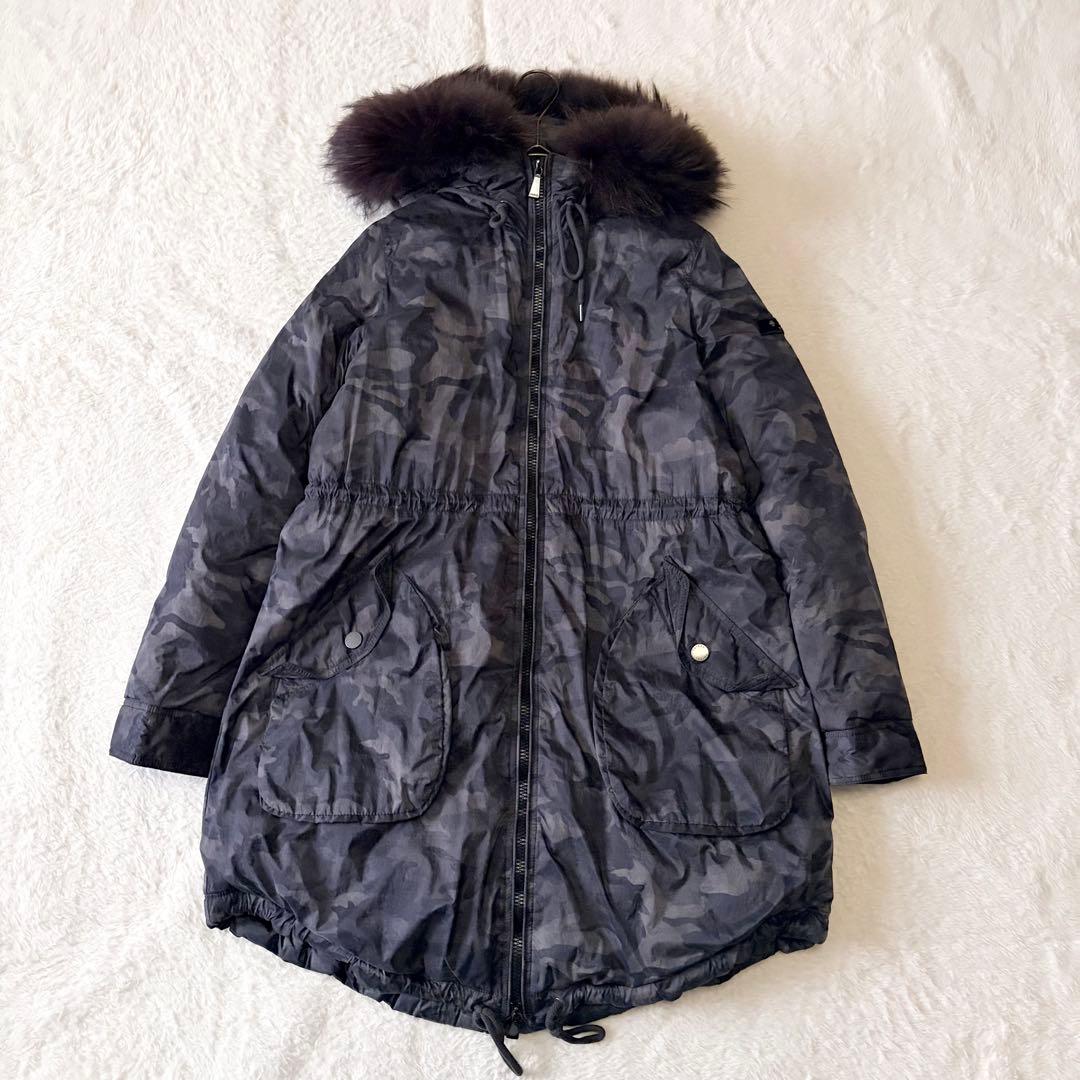 4305 【美品】 タトラス ダウンモッズコート 迷彩 カモフラ