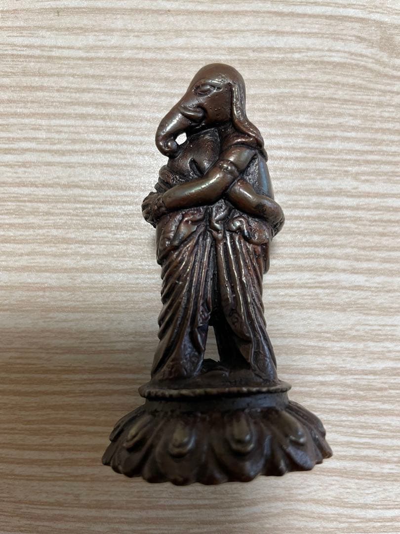 《 チベット密教　新品　1点物 》 銅製　聖天　ガネーシャ　歓喜天　秘仏　A