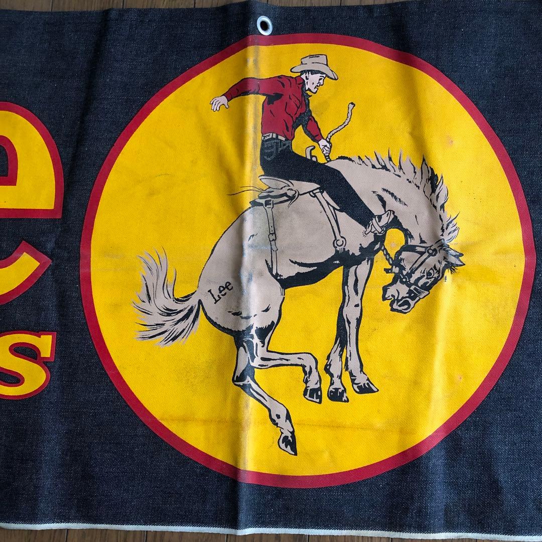 ◇ 90s Lee RIDERS デニム バナー ヴィンテージ タペストリー