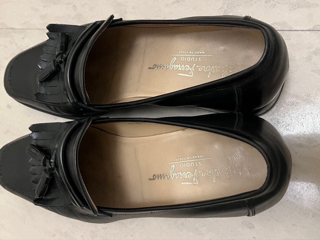 蜃*楼様 Salvatore Ferragamo タッセルローファー (8.5D