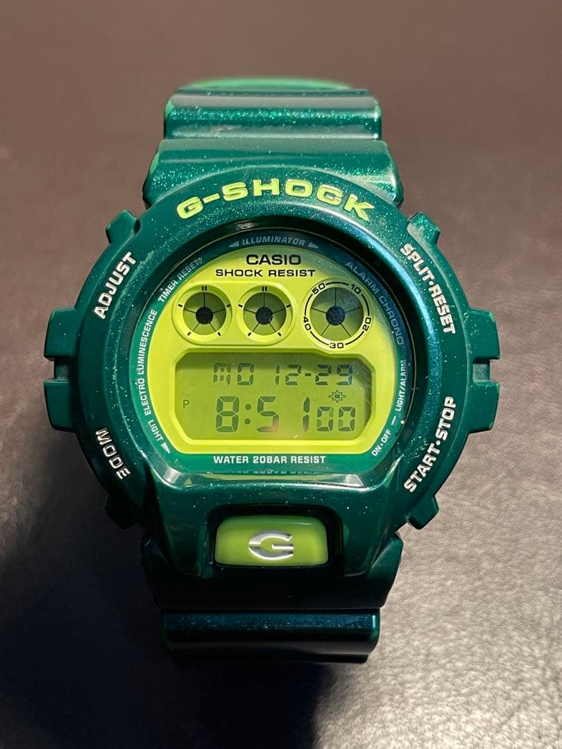 G-SHOCK 腕時計 クレイジーカラーズ グリーン　DW-6900CC G-SHOCK DW-6900CC-3JF Crazy Colors(クレイジーカラーズ