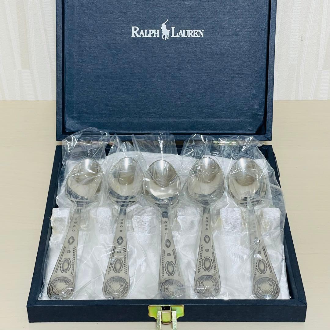 未使用 ラルフローレン コンチョ スプーン 5本セット カトラリー