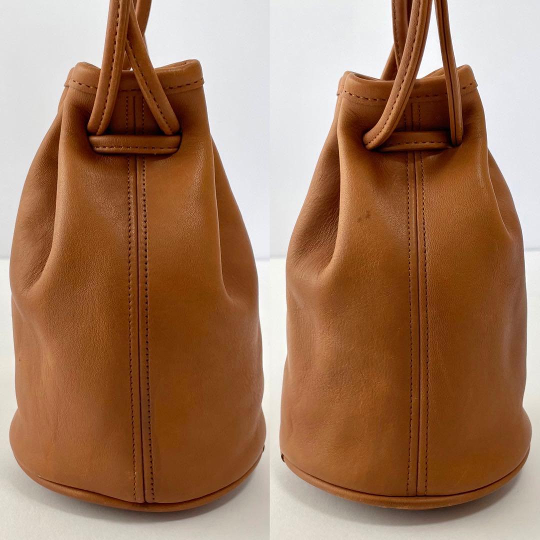 オールドコーチ OLDCOACH ショルダーバッグ 巾着 ミニポシェット 茶