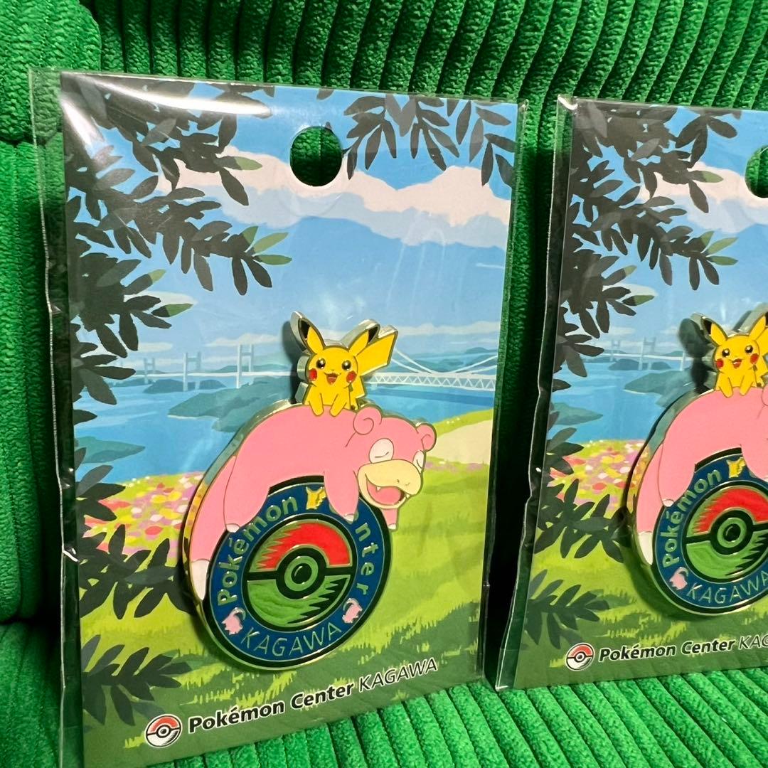 新品未使用 ヤドン ロゴピンズ ポケモンセンター カガワ 香川限定