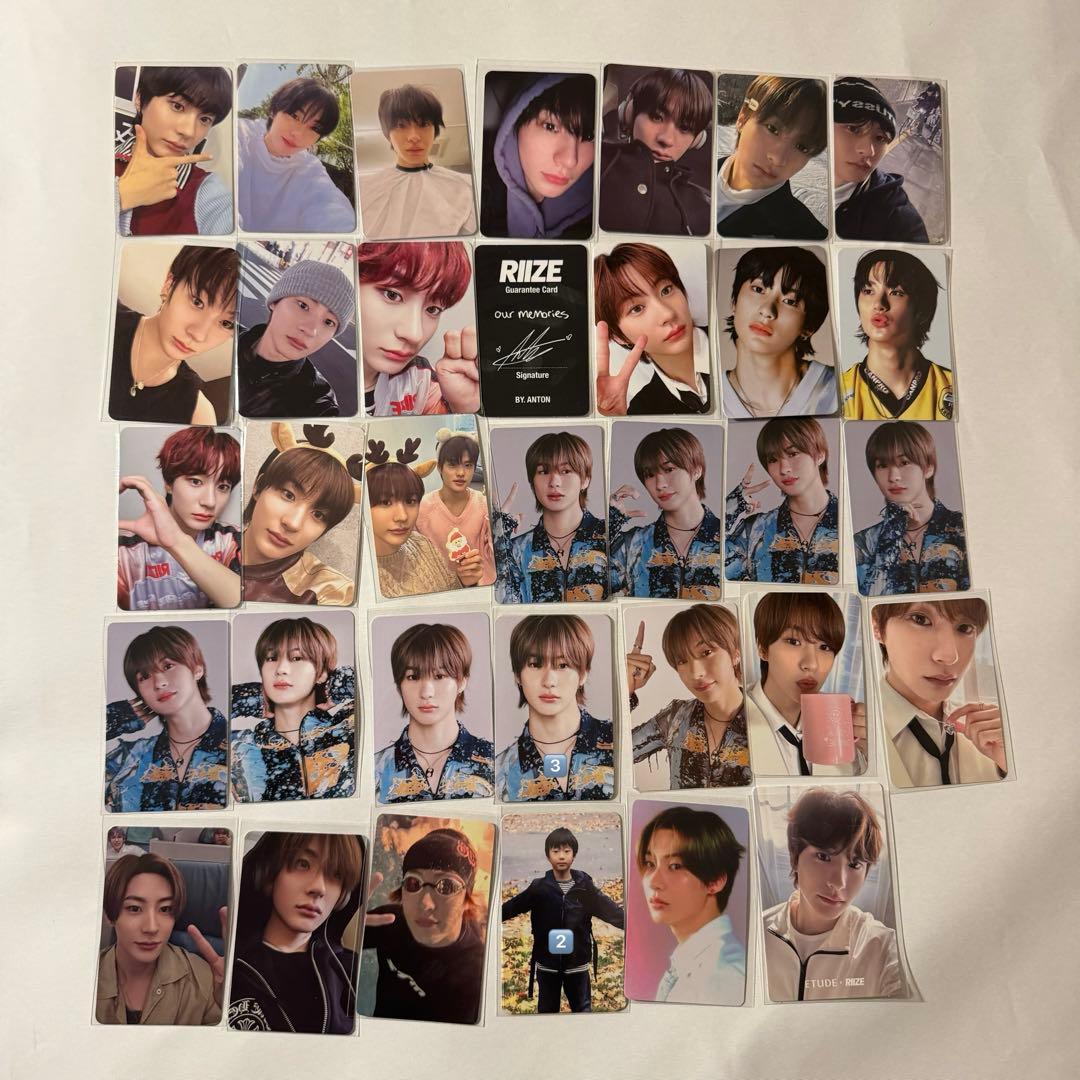 RIIZE ライズ ANTON アントン トレカ セット まとめ売り - メルカリ