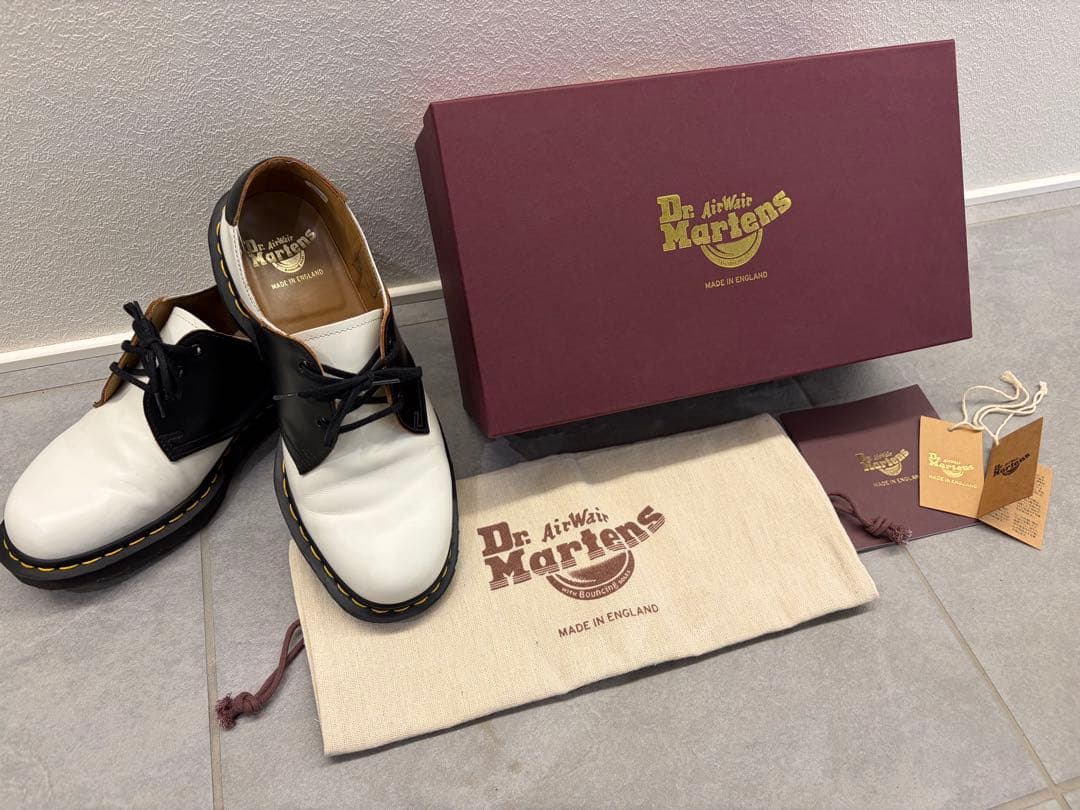 英国製 Dr. Martens 26710101 1461 SADDLE UK8 - メルカリ