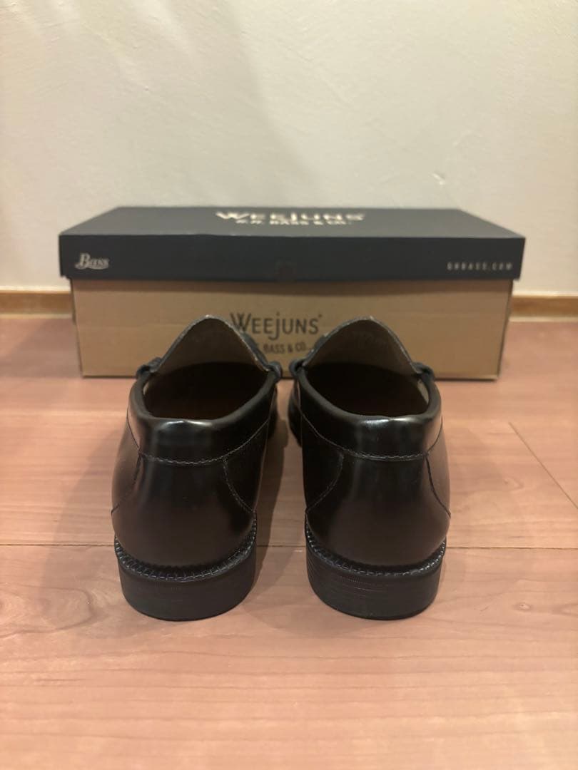 【美品】G.H.BASS weejuns ブラックローファー 25cm