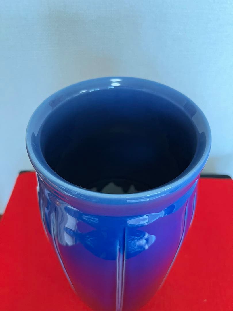 大型 希少筋入】人間国宝 三代 徳田八十吉（正彦銘） 耀彩 花器 T205