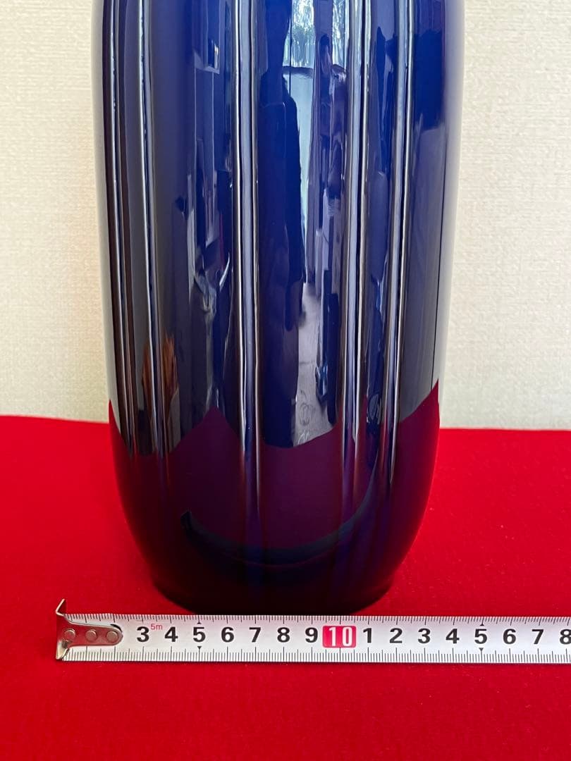 大型 希少筋入】人間国宝 三代 徳田八十吉（正彦銘） 耀彩 花器 T205