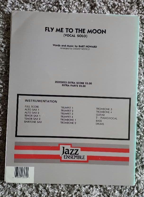 ボーカル ビッグバンド譜面：FLY ME TO THE MOON - メルカリ