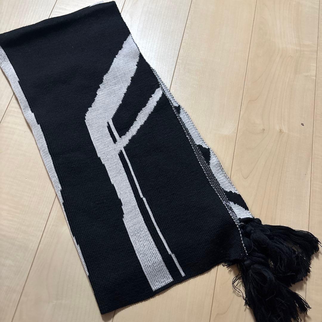 新品 幾何学模様 タッセル付き スカーフ エルフィンフォルク マフラー