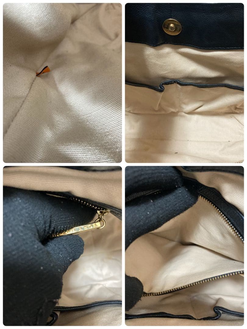 美品】トリーバーチ かごバッグ 三日月 ハーフムーン レザー ロゴ金具