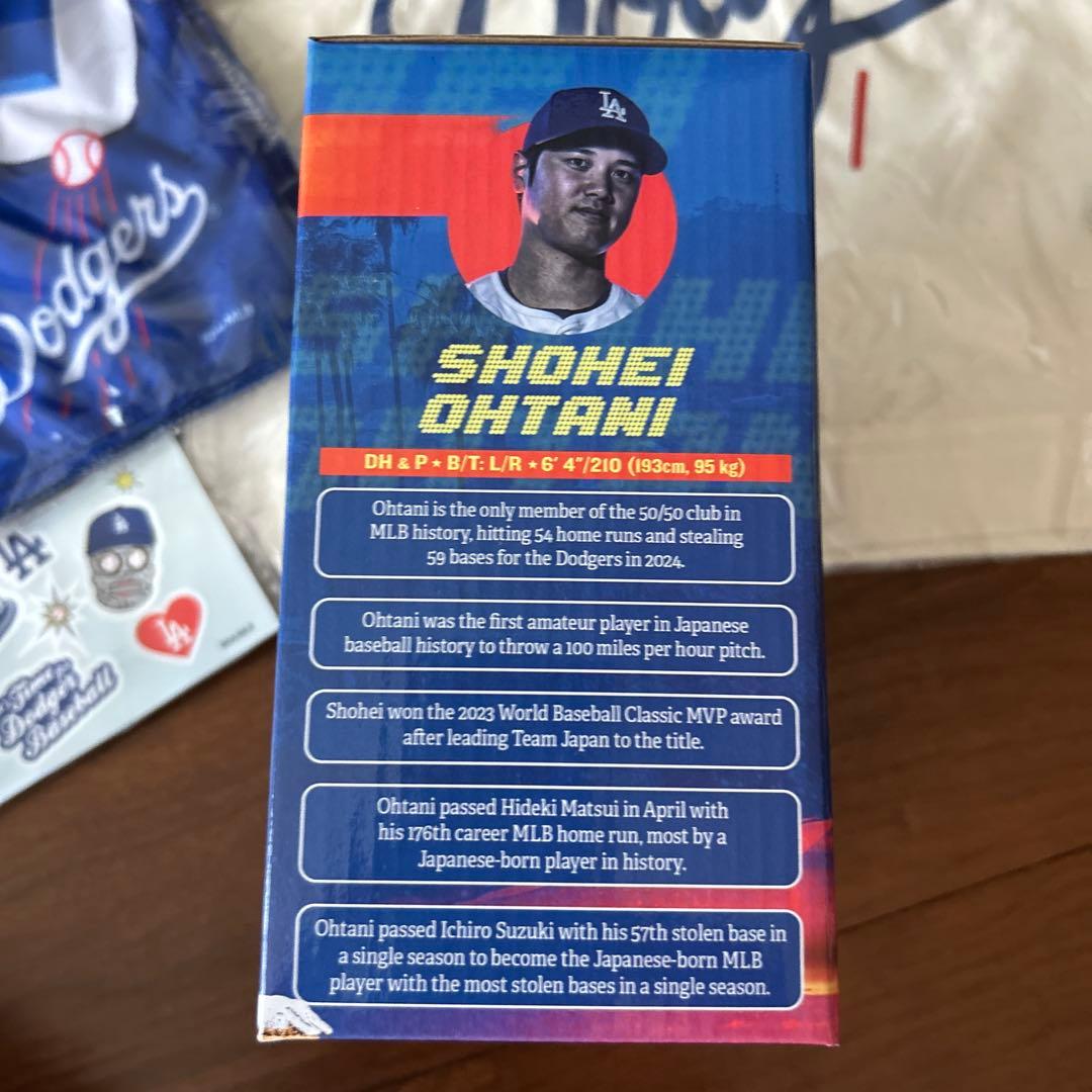 ドジャースファンクラブ入会特典限定BOX全6点セット ボブルヘッド含