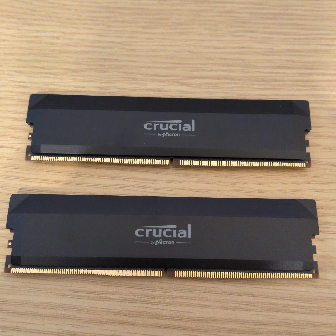 【動作確認済】Crucial 32GB 16GB×2 DDR5 Pro-6000 Crucial Pro DDR5 RAM 32GB Kit (2x16GB) 6000MHz CL36, Overclocking