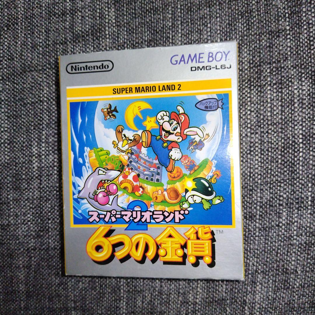 ゲームボーイ スーパーマリオランド2 6つの金貨 箱、説明書付き - メルカリ