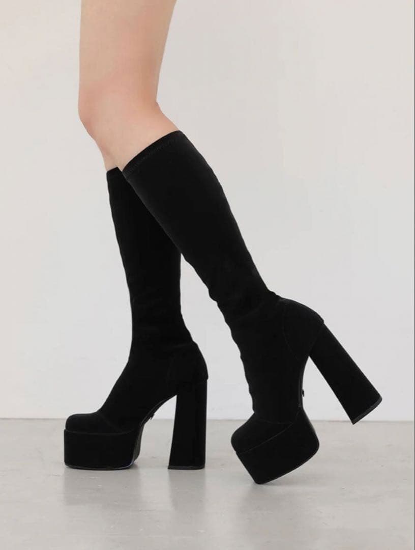 ダーリッチ　Darich ウルトラストレッチレザーロングブーツ ウルトラストレッチレザーロングブーツ（ブーツ）｜Darich（ダーリッチ