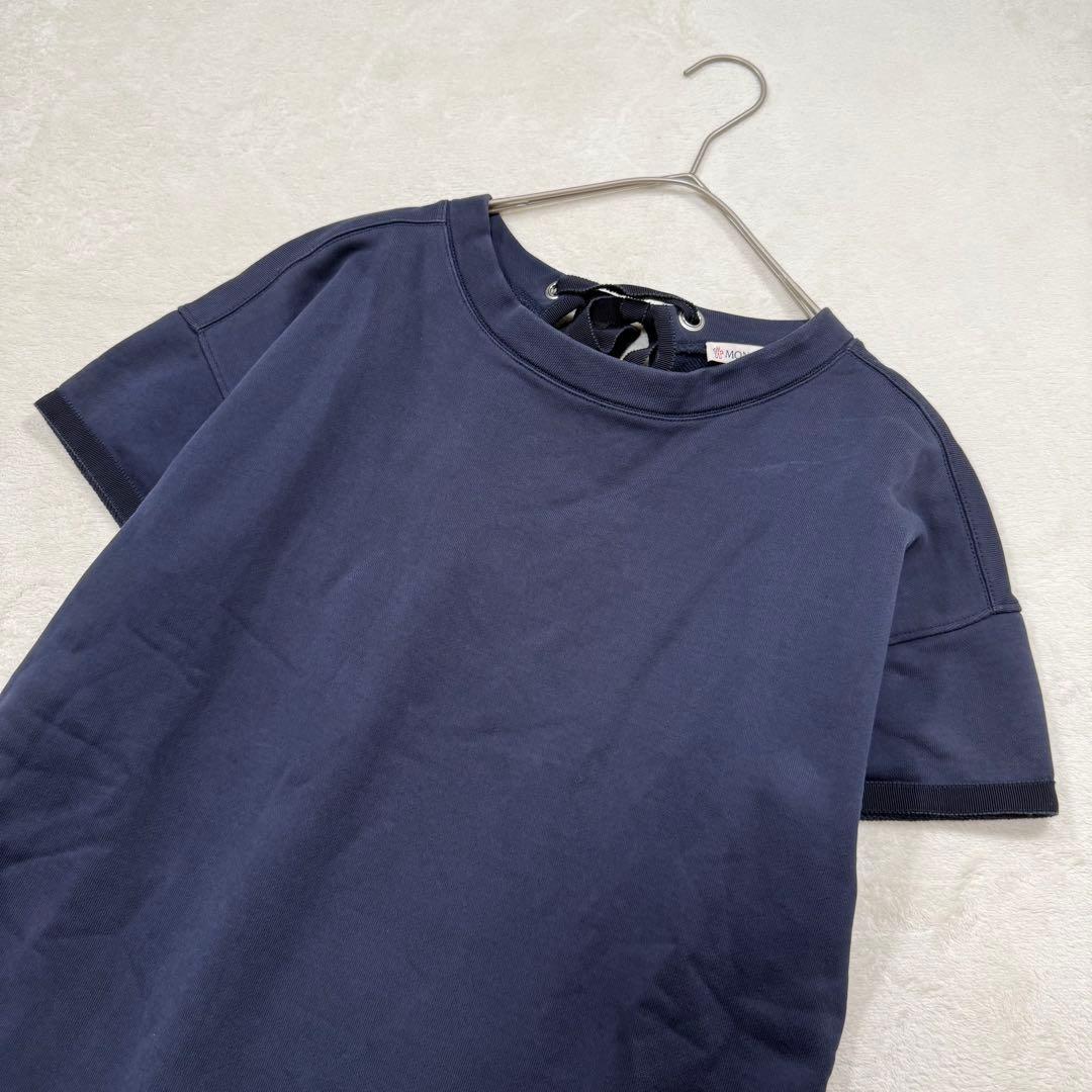 MONCLER スウェット 異素材 切替 ワンピース ワンポイント M - メルカリ