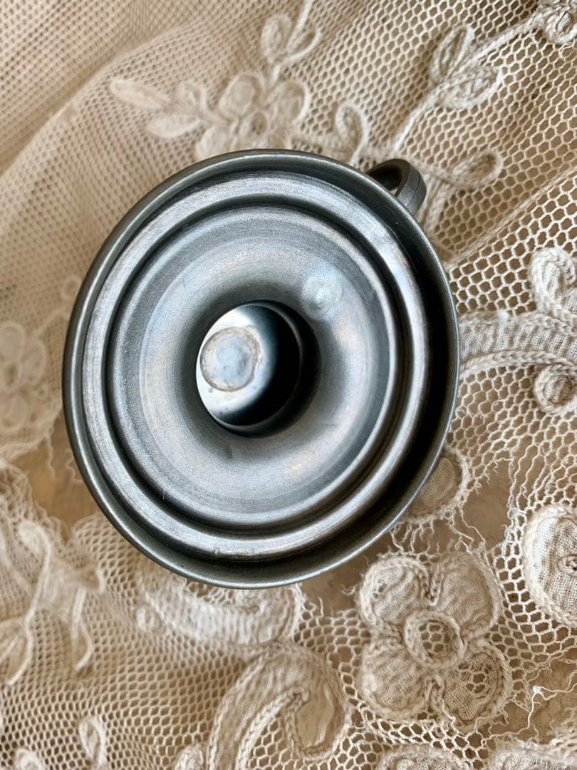 フランスアンティークジャルディニエール布花＆キャンドルホルダー