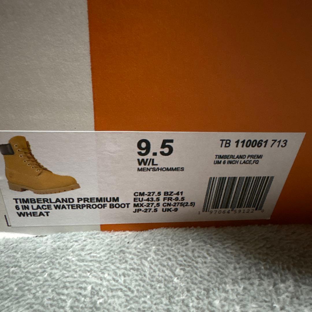 9.5w(10061Timberland ウォータープルーフプレミアム6インチ