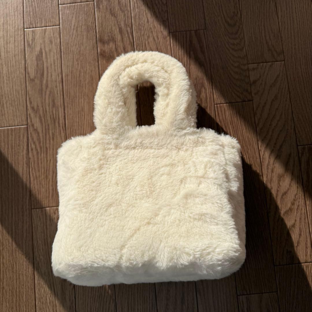 FURFUR アイボリー ファー ショルダーバッグ