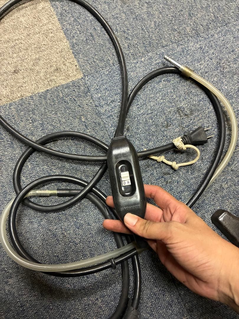 直本工業 ハイスチームアイロン 台セット 中古 業務用ナオモト 通電加熱OK