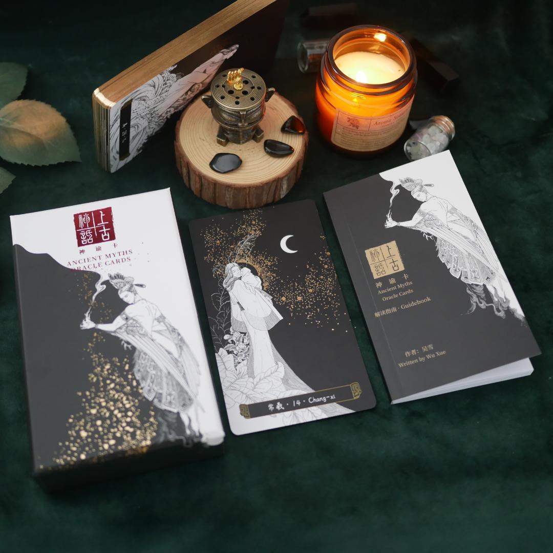 正規品オラクルカード】墨絵×金箔の静かな美しさ✨幽玄な天空と古代