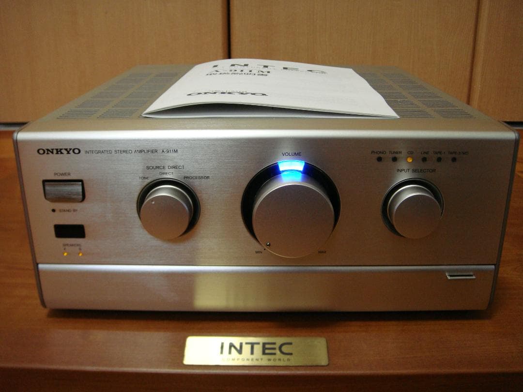 整備済 程度良 ONKYOオンキョー INTEC275アンプ A-911M取説付 - メルカリ