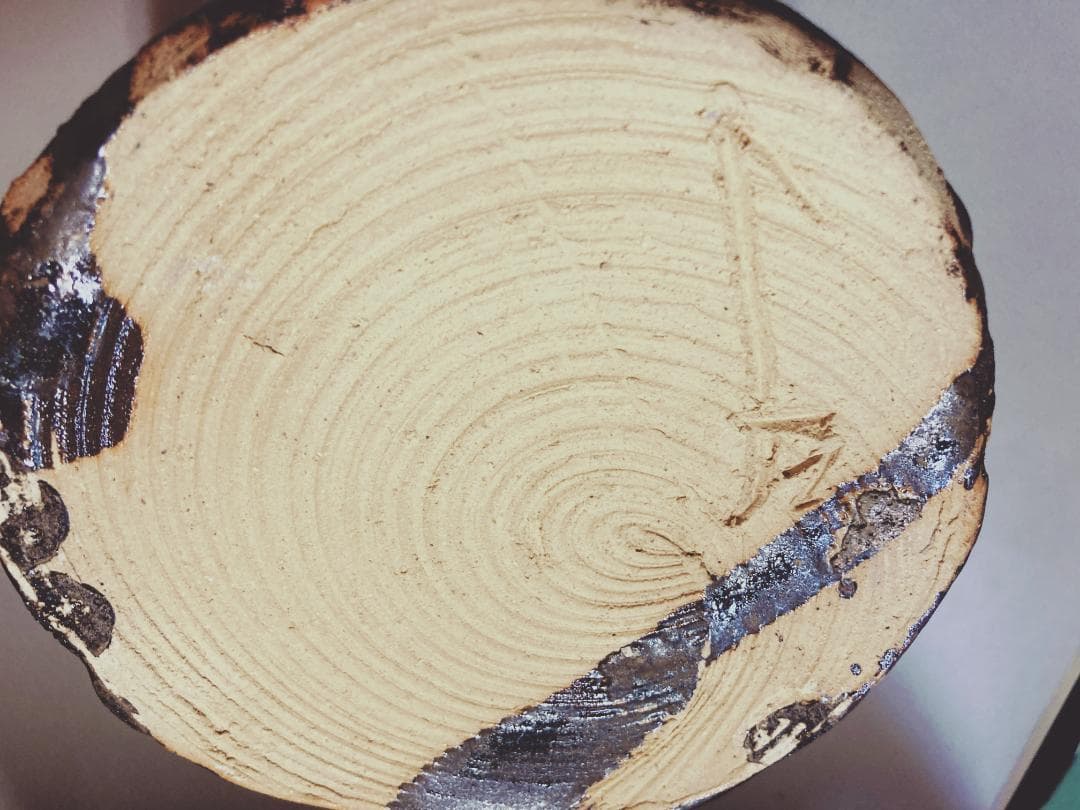 値下げ】 奥磯太覚 鉄釉 美濃焼 水差 替蓋付 【真作