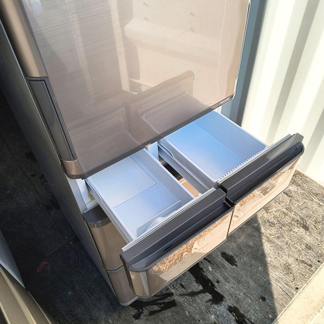 運搬取付無料！ブライトブラウン・どっちもドア・純正SHARP！！完動品・美品！