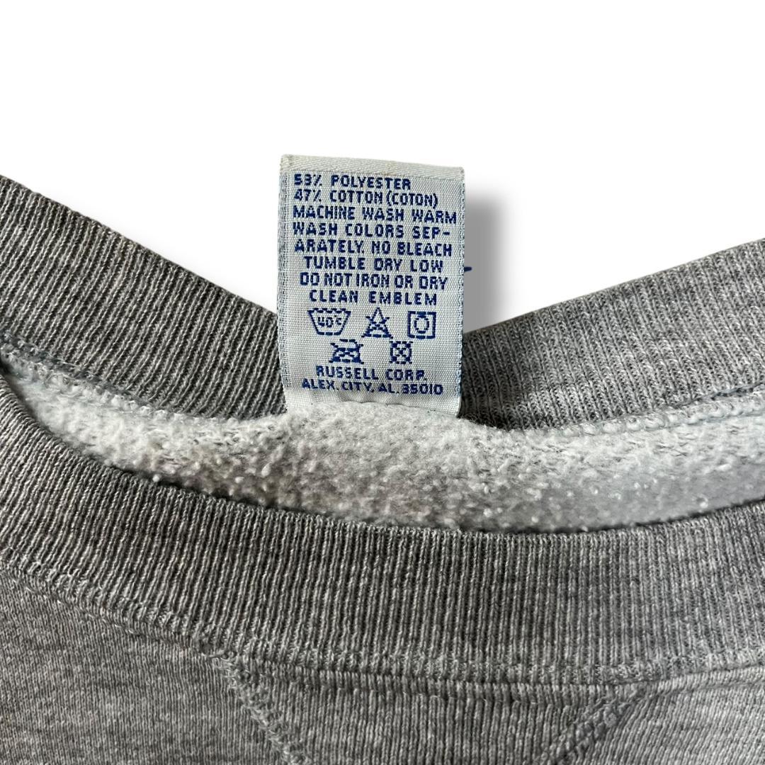 90s USA製 ラッセル 無地 スウェット グレー XXL 古着 vガゼット