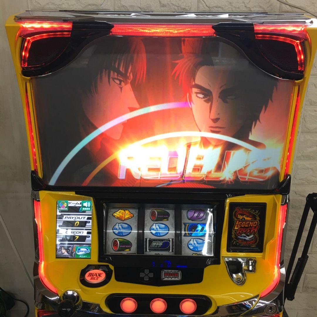 パチスロ実機　頭文字D　オートプレイ対応不要機付　送料無料