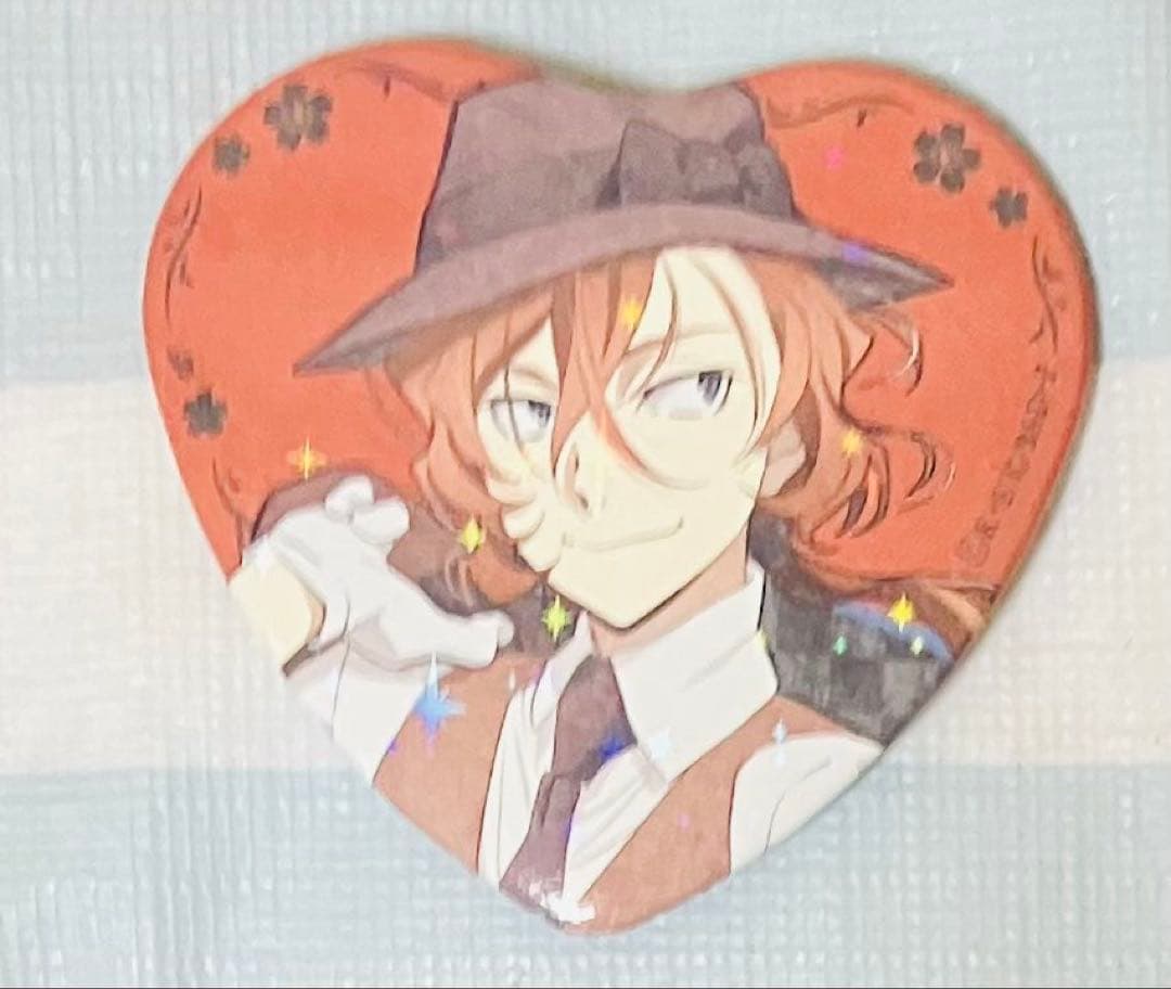 中原中也 ハート缶バッジ 文スト 文豪ストレイドッグス ロフト レア