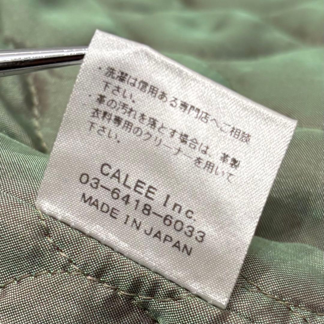 極美品 キャリー レザー メルトン ウール スポーツジャケット