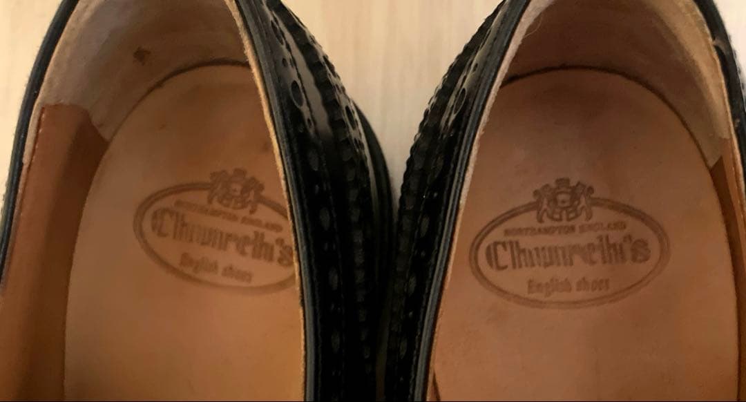 最終【美品】church's チャーチ　バーウッド(24.5cm)木製キーパー付