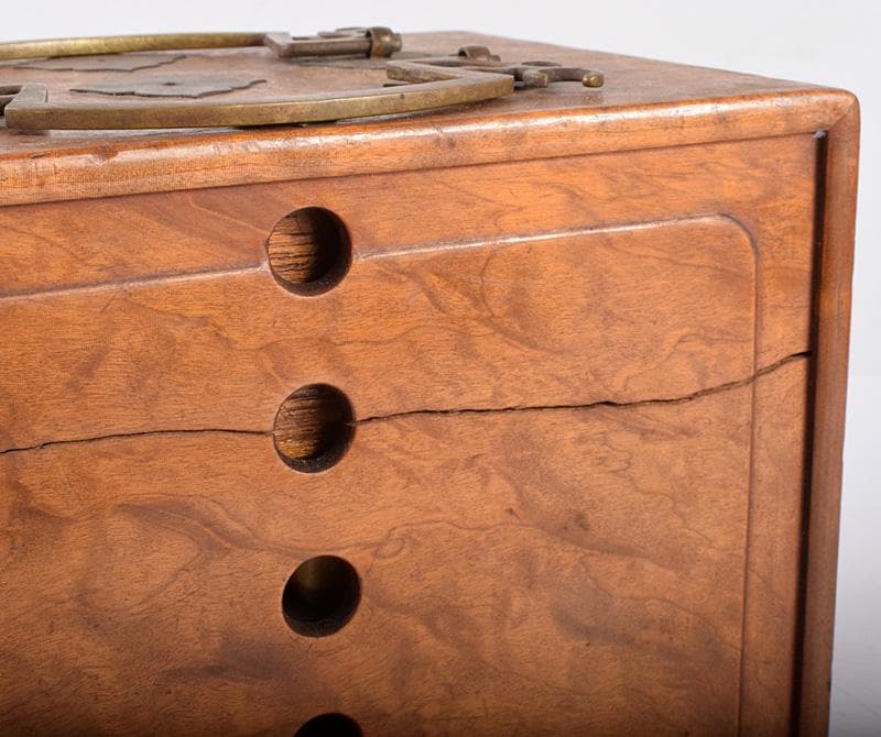 中国 竹嵌 骨牌 背竹牌 麻雀牌 木箱付 D 8693 - メルカリ