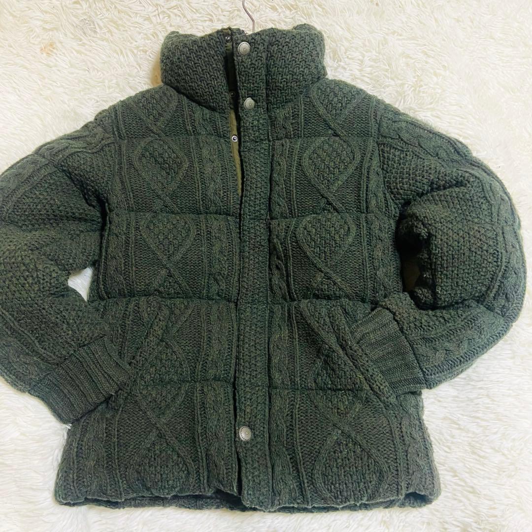 THE DUFFER OF ST. GEORGE✨ケーブルニットダウンジャケット - メルカリ