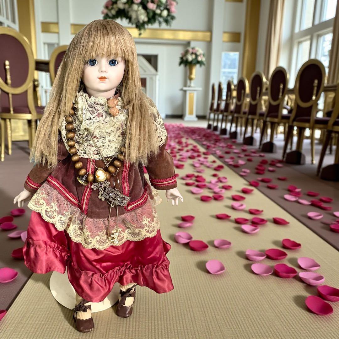 焼きみかん様専用 ビスクドール ブリュ ジュン ローズレッドドレス