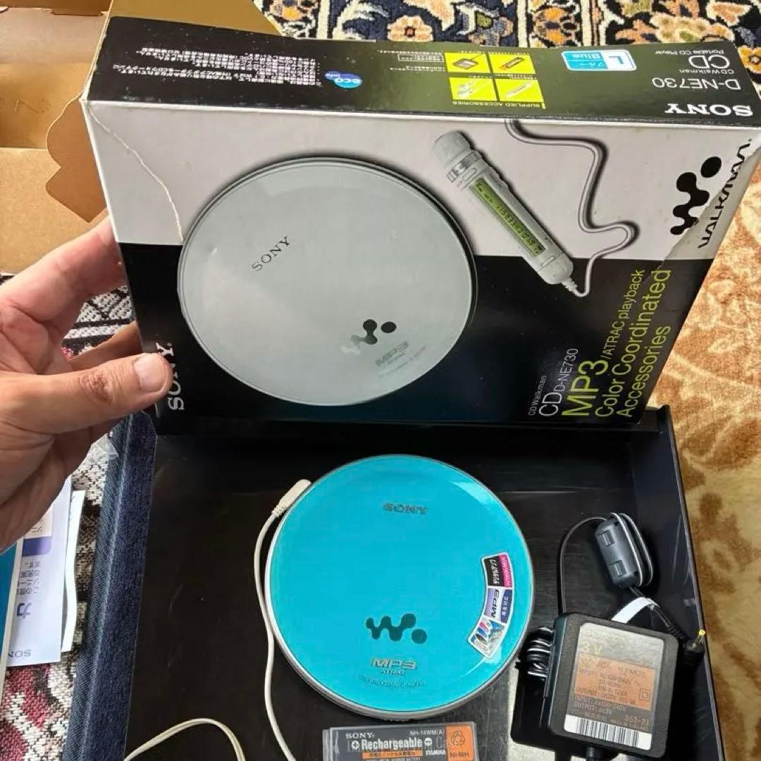 動作確認済/希少】SONY D-NE730 ブルー CDウォークマン 箱あり - メルカリ