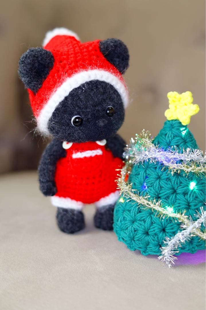 クリスマス クリスマス ツリー 真っ黒クマ くまちゃん ツリー 真っ黒